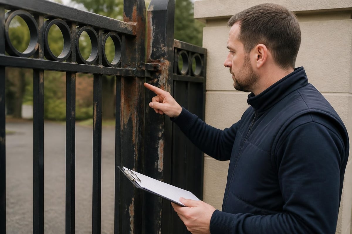 Metal gate inspection checklist