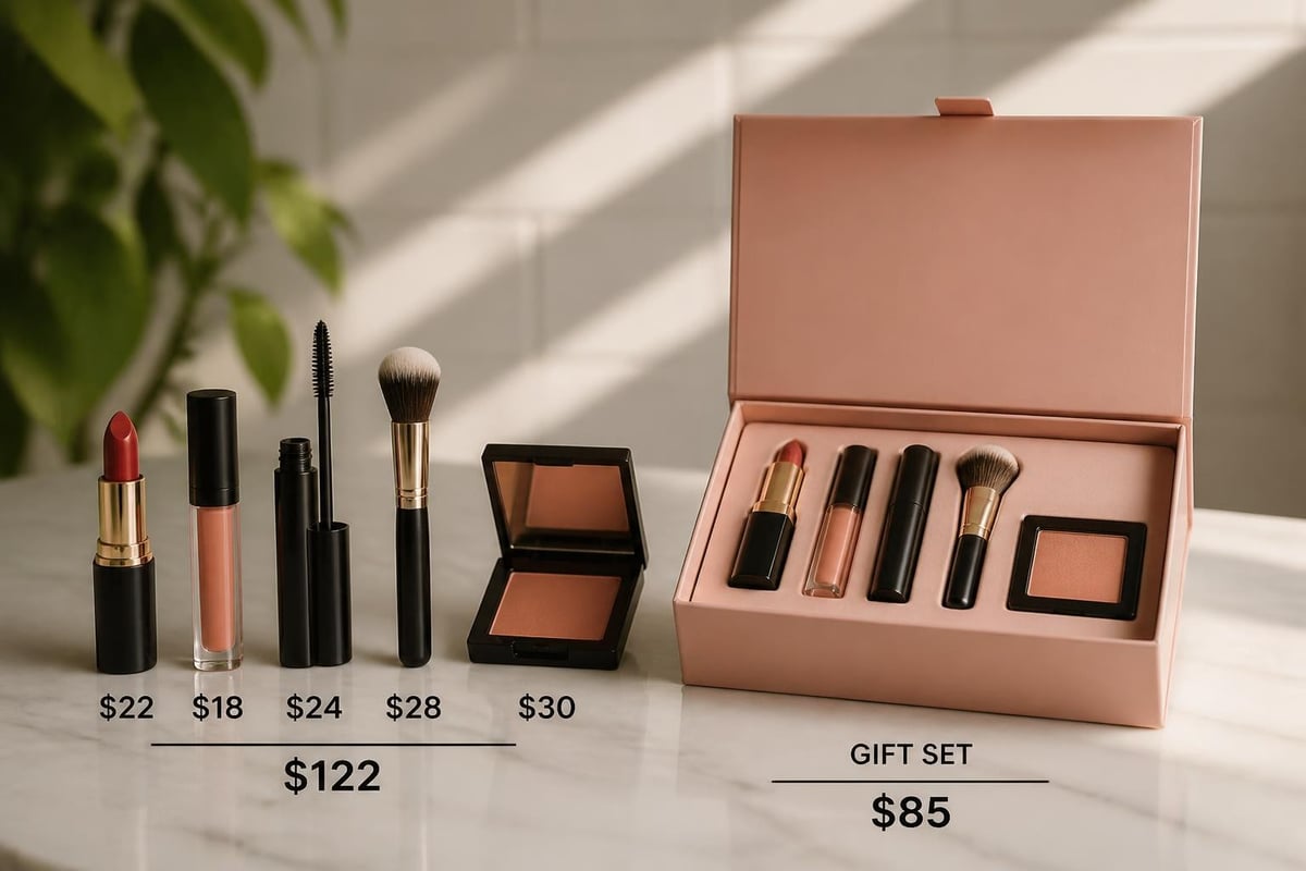 Cosmetics gift set value comparison