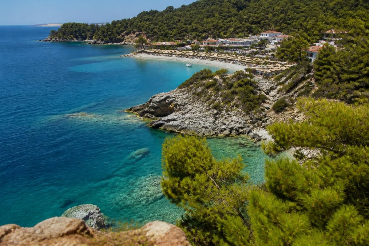Skopelos beach landscape