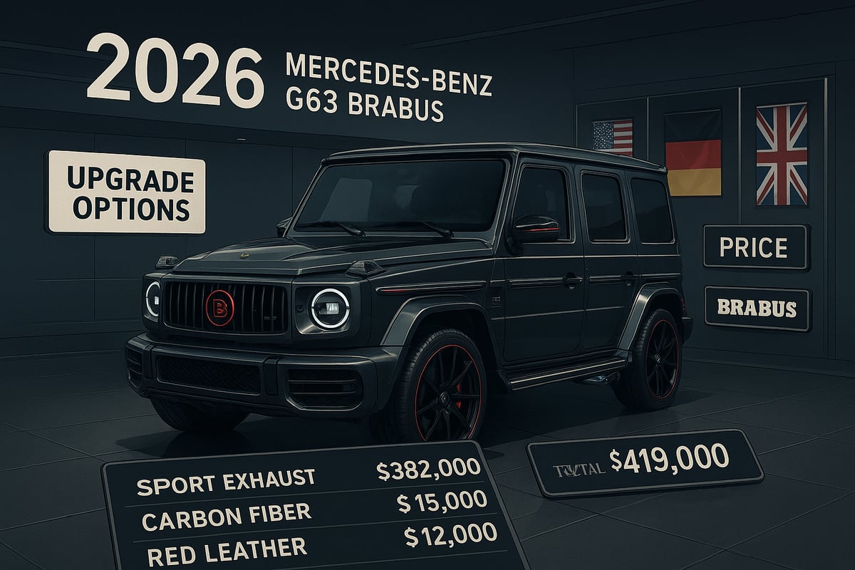 2026 Mercedes Benz G63 Brabus Pricing Breakdown