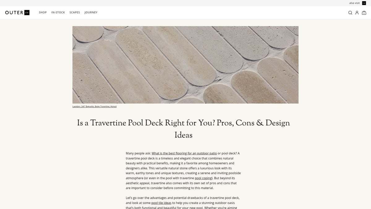 7 Best Tiles for Outdoor Patio: Top Picks for 2025 - Travertine Pavers