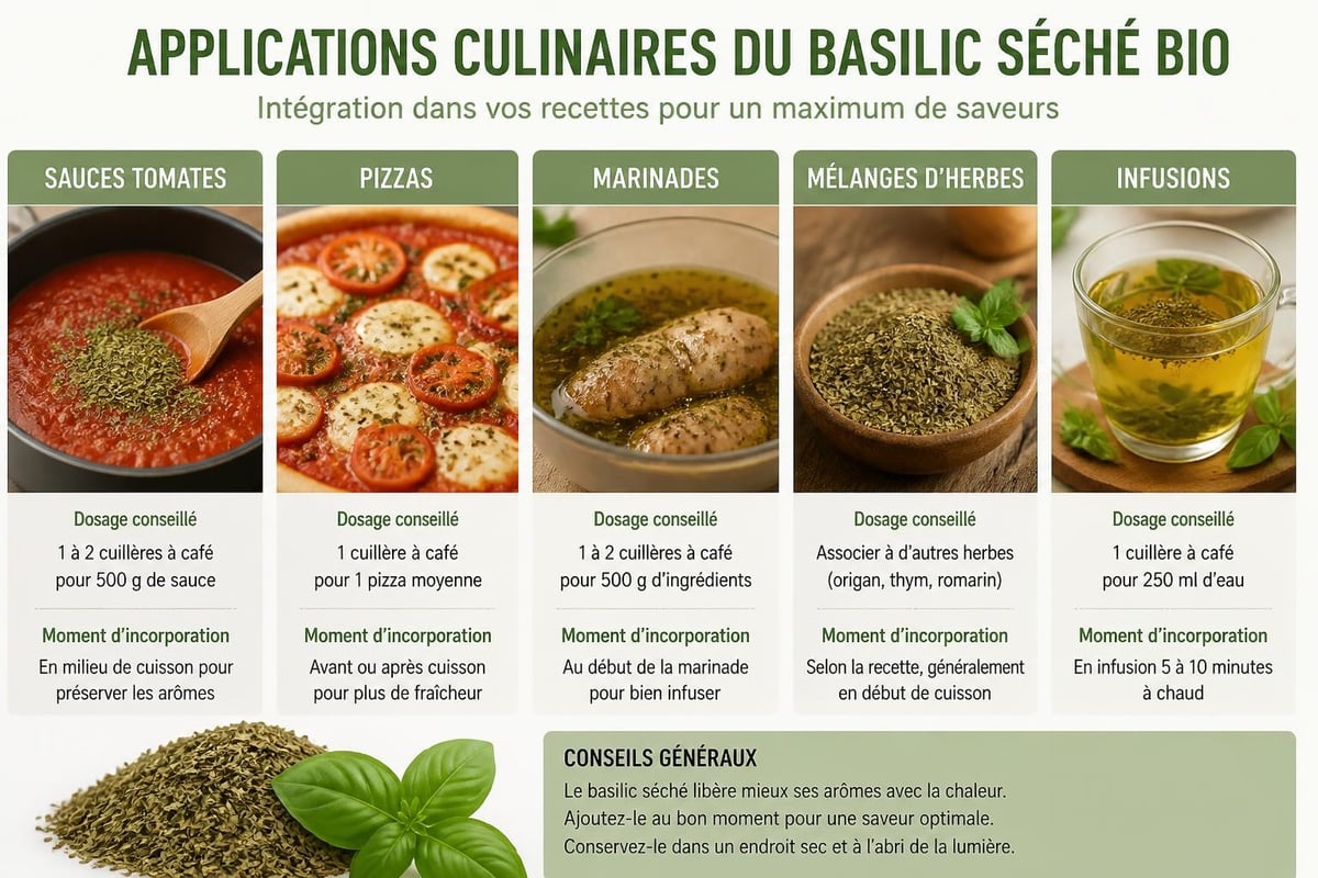 Utilisations culinaires basilic