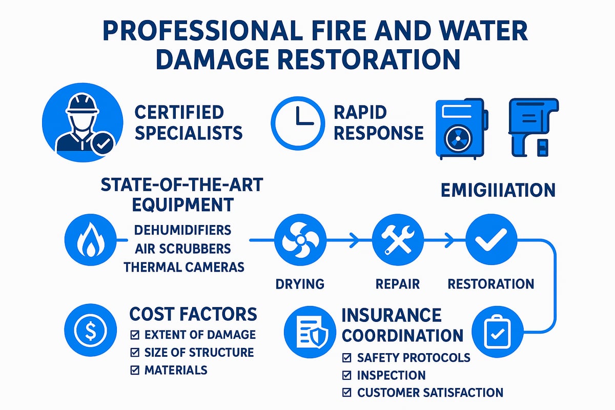 Professional Fire Water Damage Restoration: What to Expect