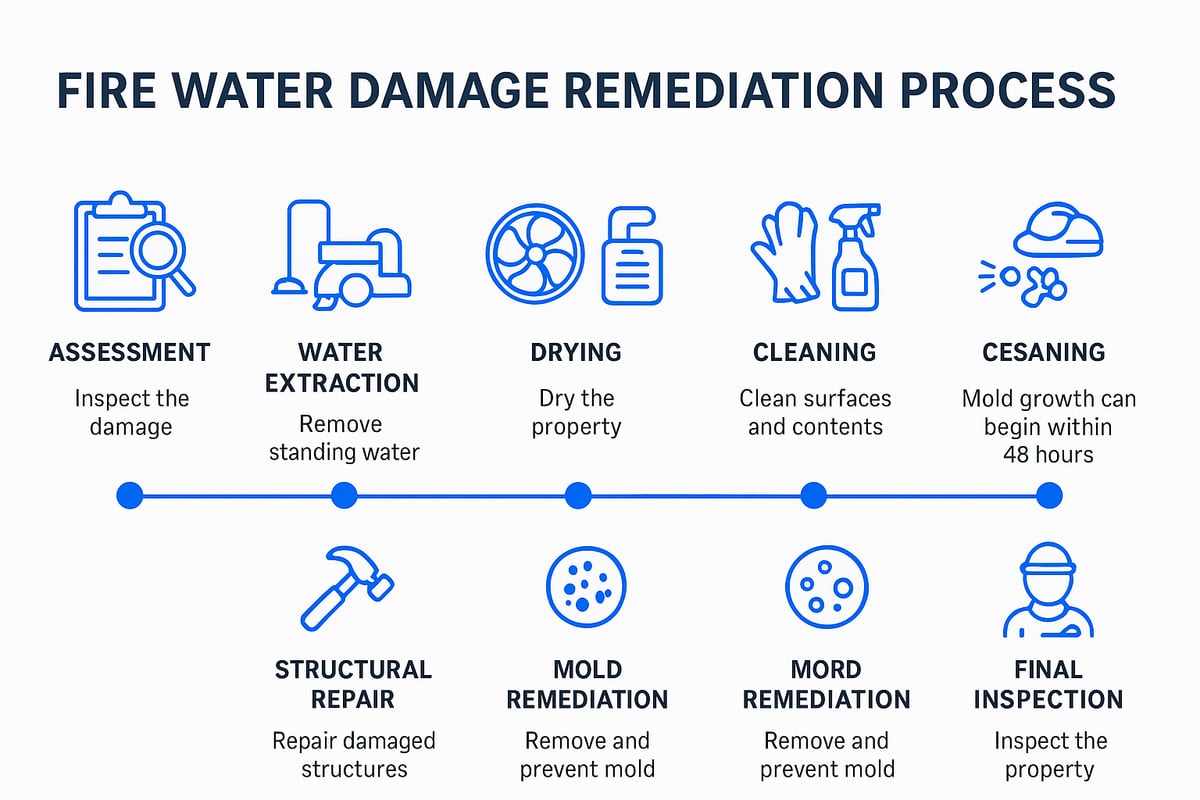 Step-by-Step Fire Water Damage Remediation Process
