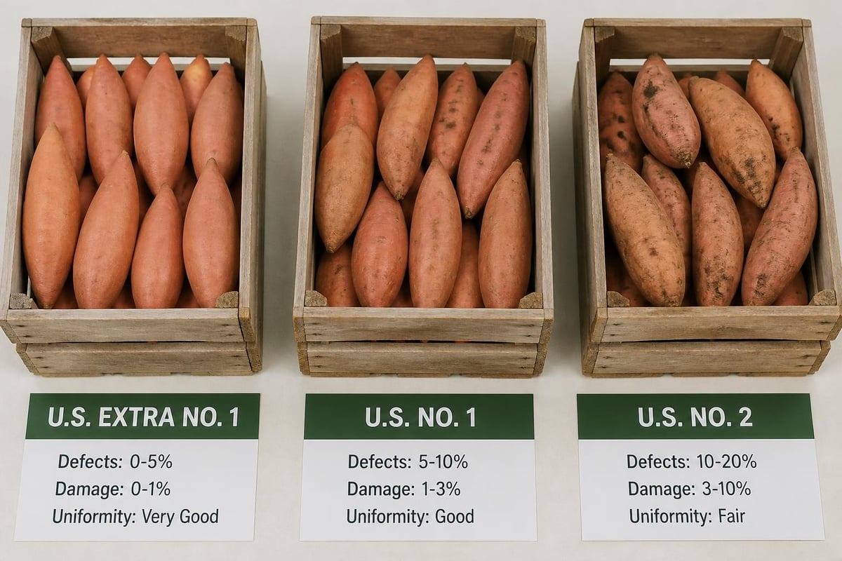 USDA sweet potato grading system