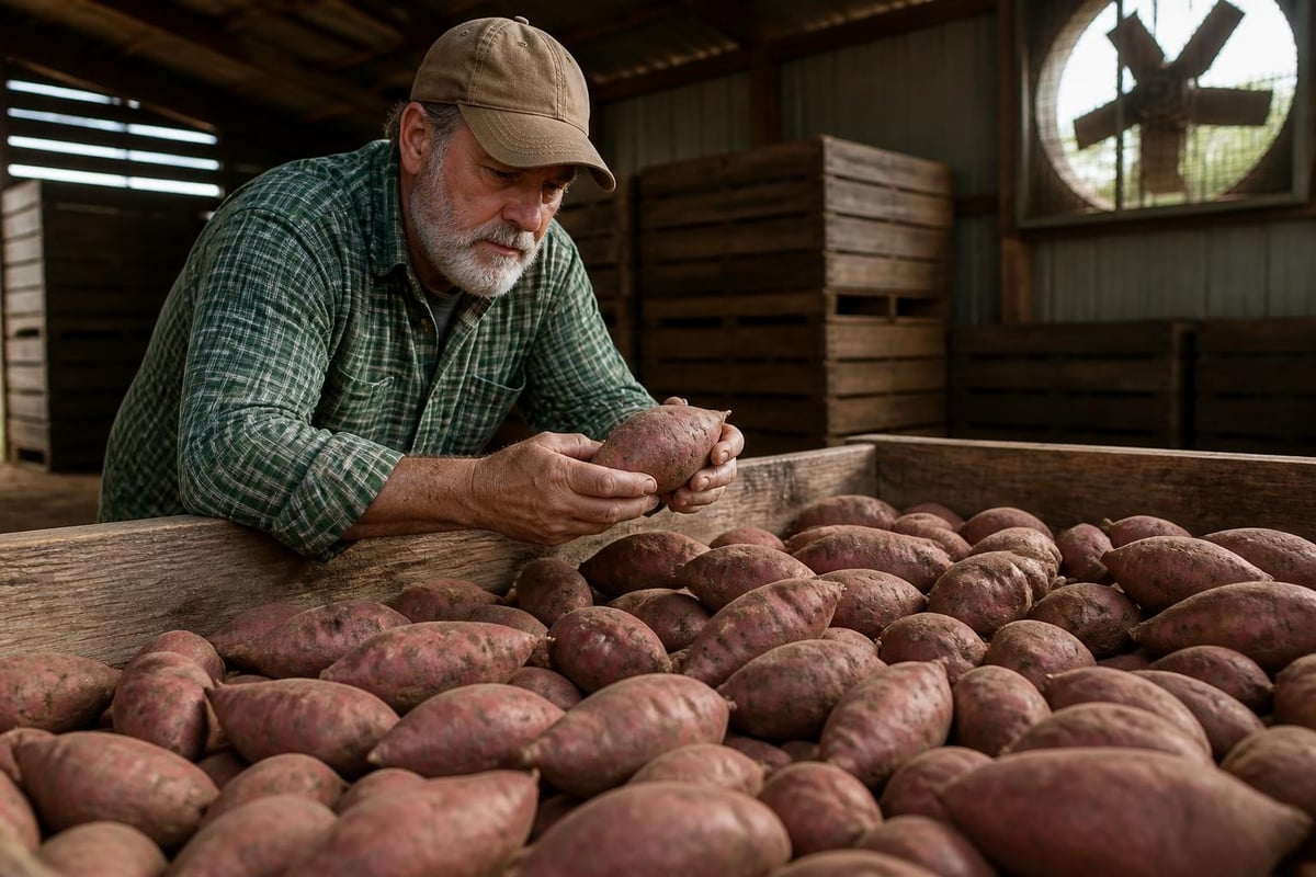 Sweet potato curing process