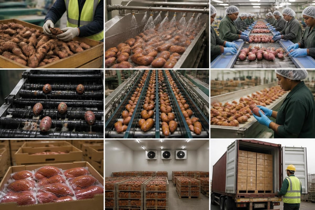 Sweet potato quality control process