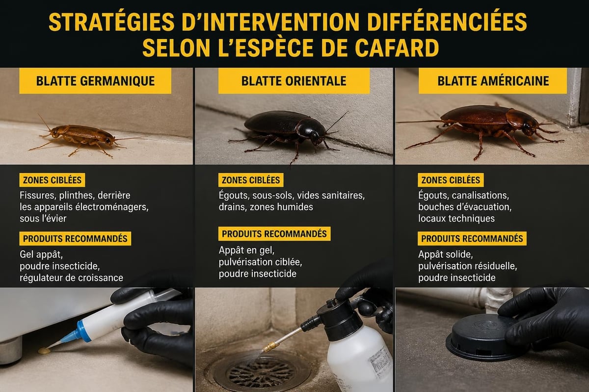 Protocole de traitement par espèce de cafard