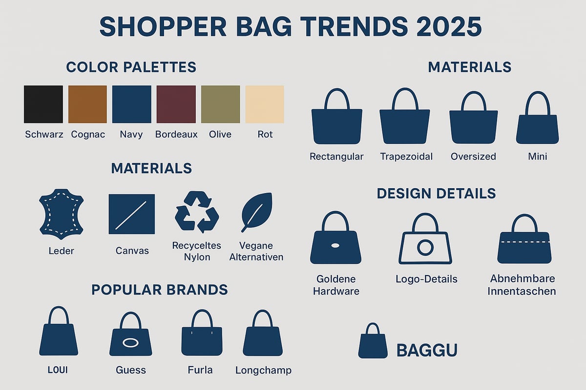 Shopper Bag Trends 2025: Farben, Formen & Styles
