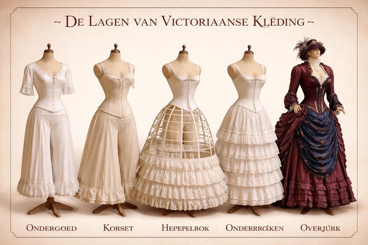 Victorian dress construction and layers