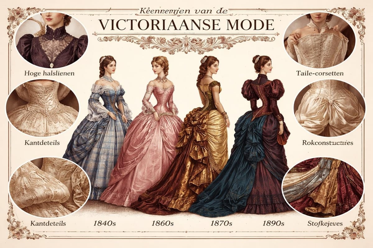 Victorian dress design elements