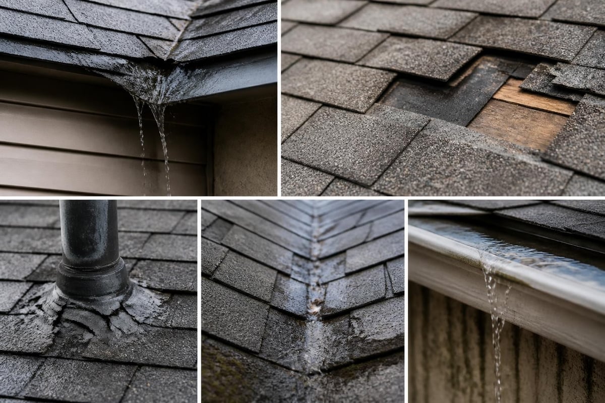 Common roof leak entry points