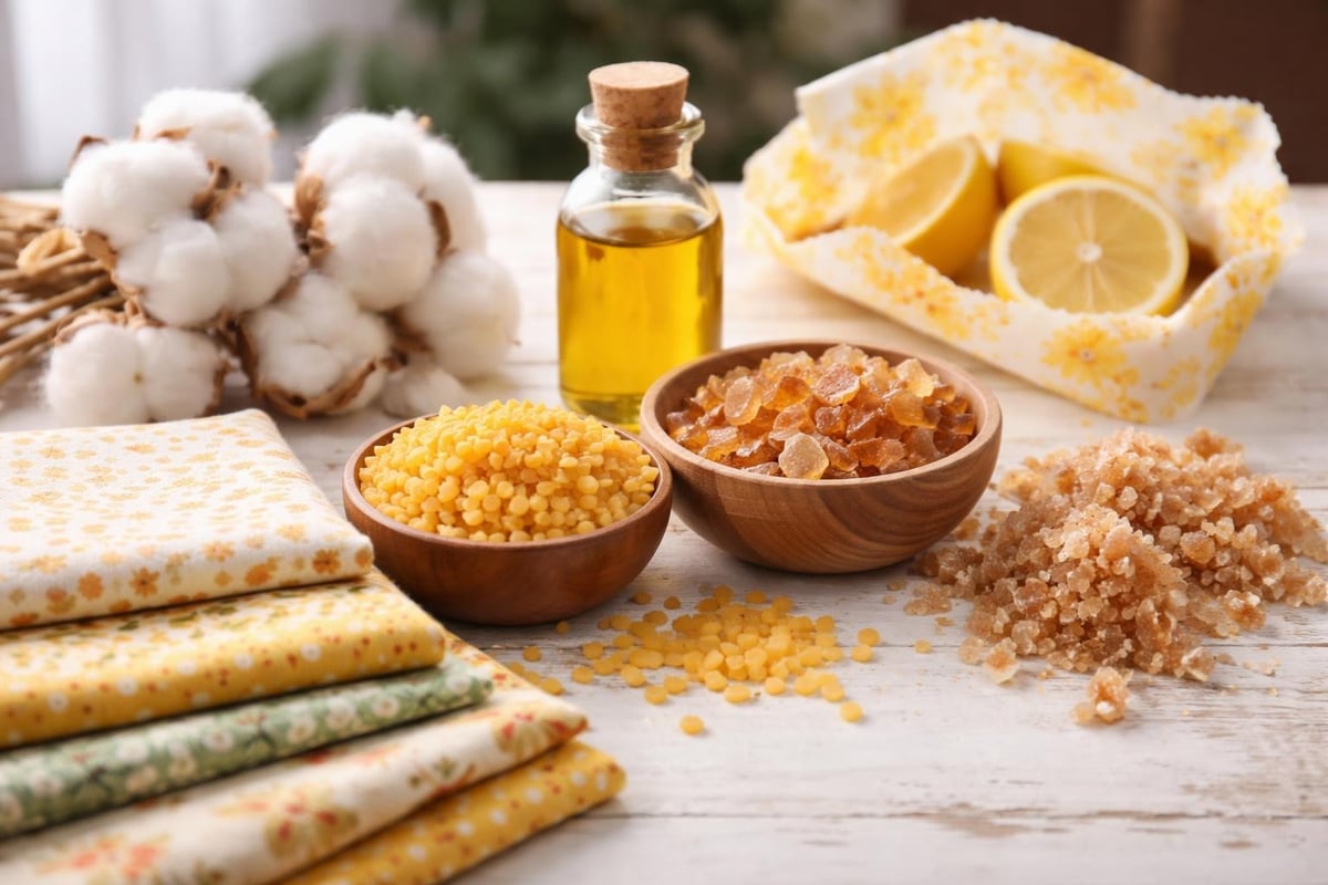 Bivoks klude materialer