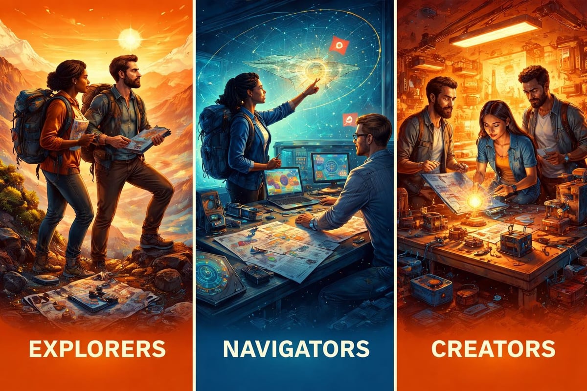 Three career transition personas