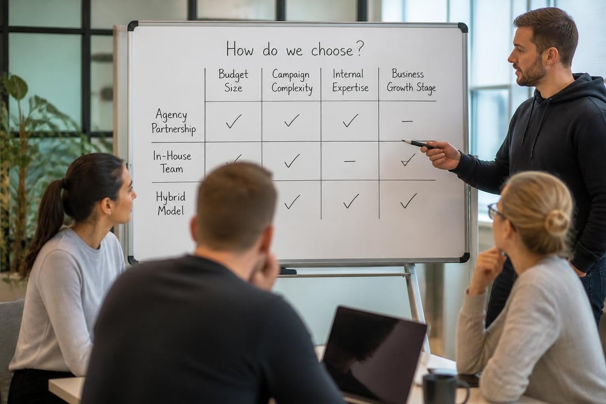 In-house vs agency decision framework