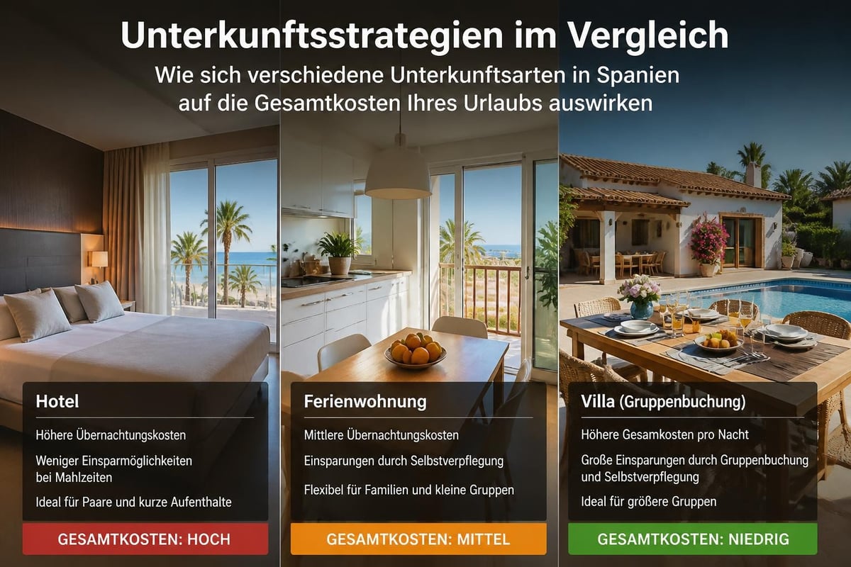 Spanische Unterkunftsoptionen