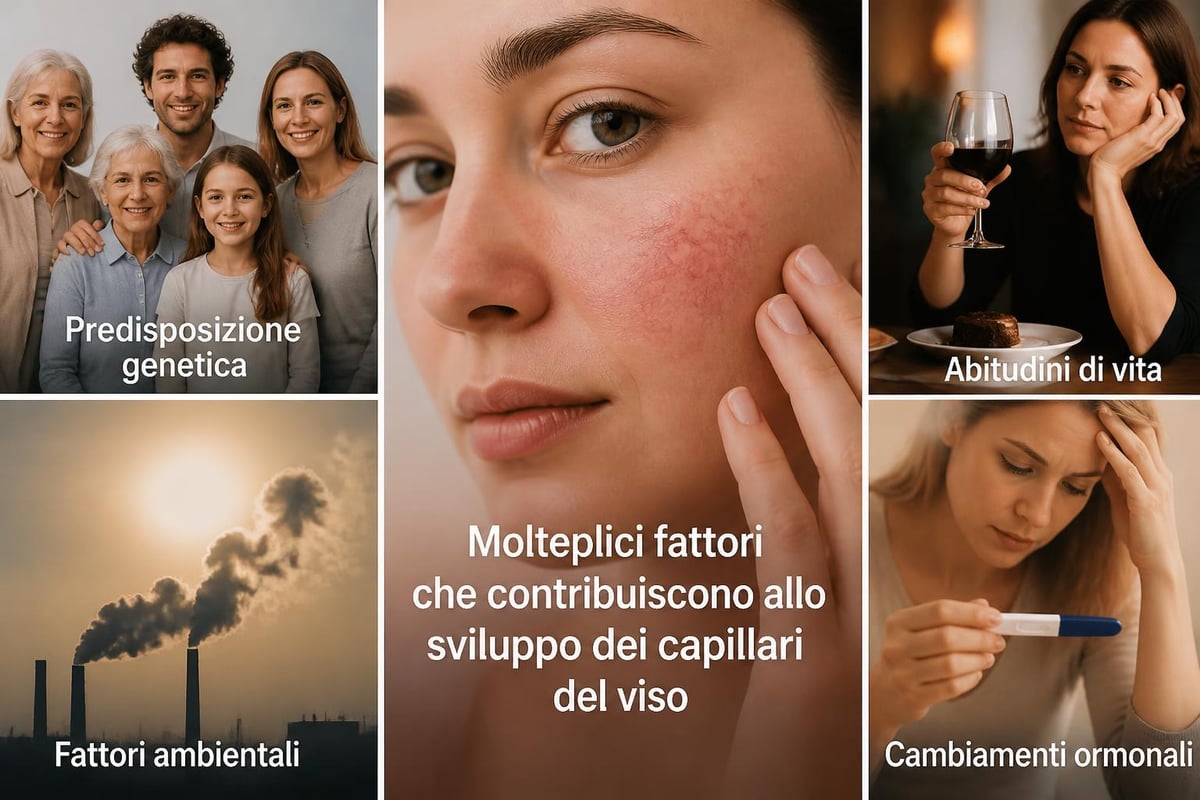 Fattori che causano capillari del viso