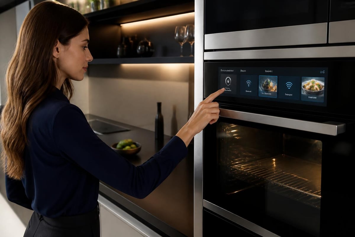 Smart technology integration in luxury appliances
