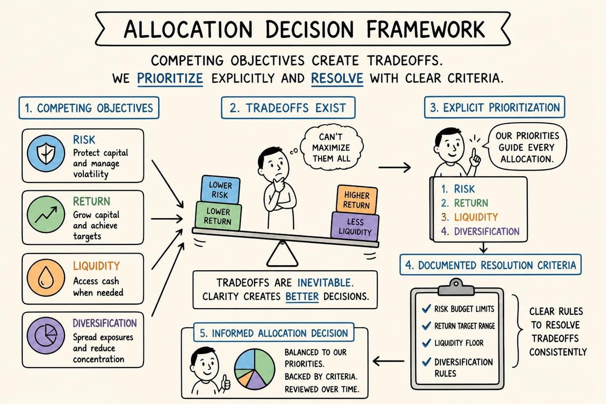 Portfolio allocation tradeoffs