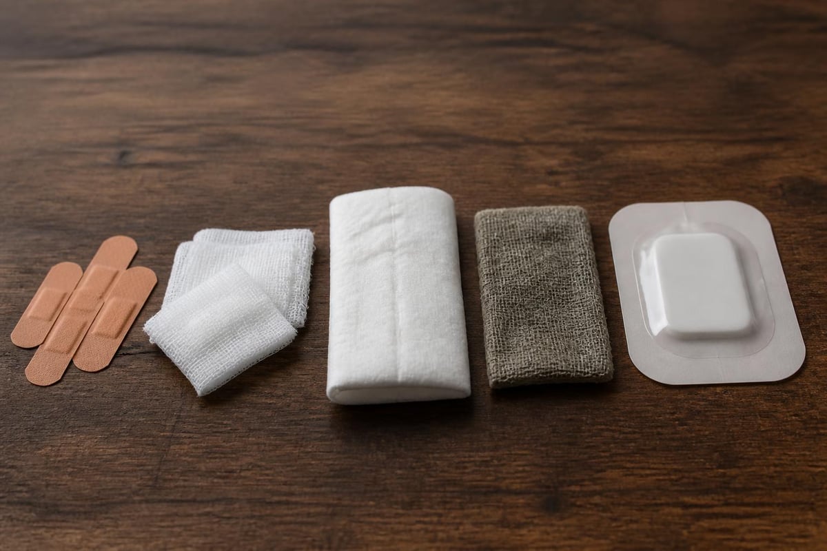 First aid dressing types comparison