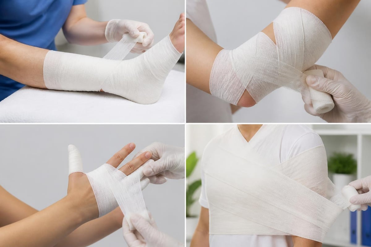 Bandage application techniques