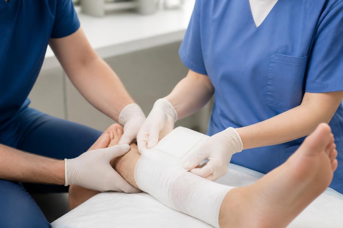 Proper bandaging sequence