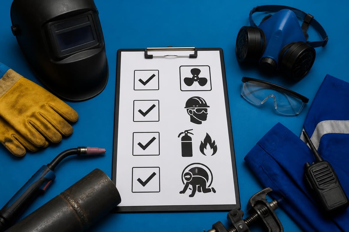 Pipe welding safety protocols