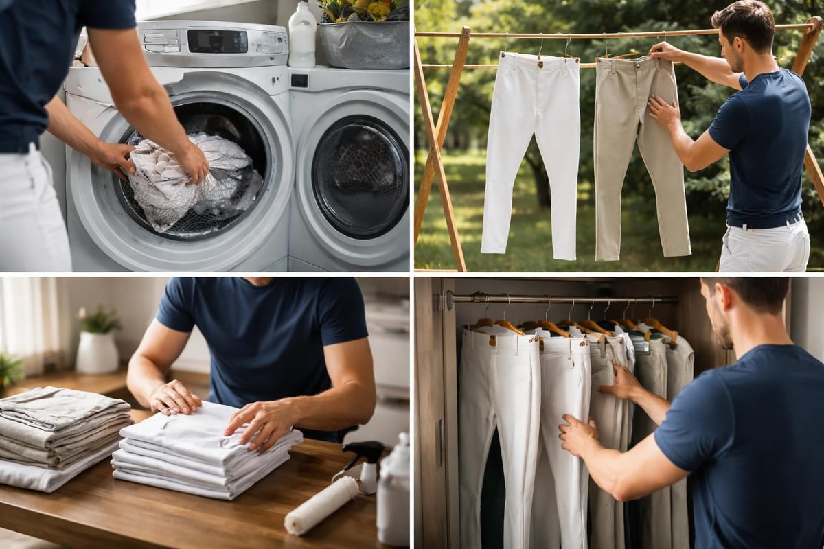 Proper washing techniques for riding breeches