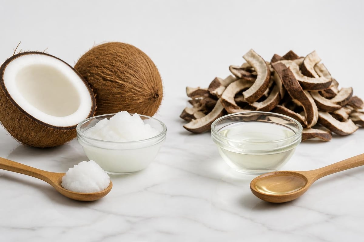 Virgin coconut oil versus refined coconut oil production
