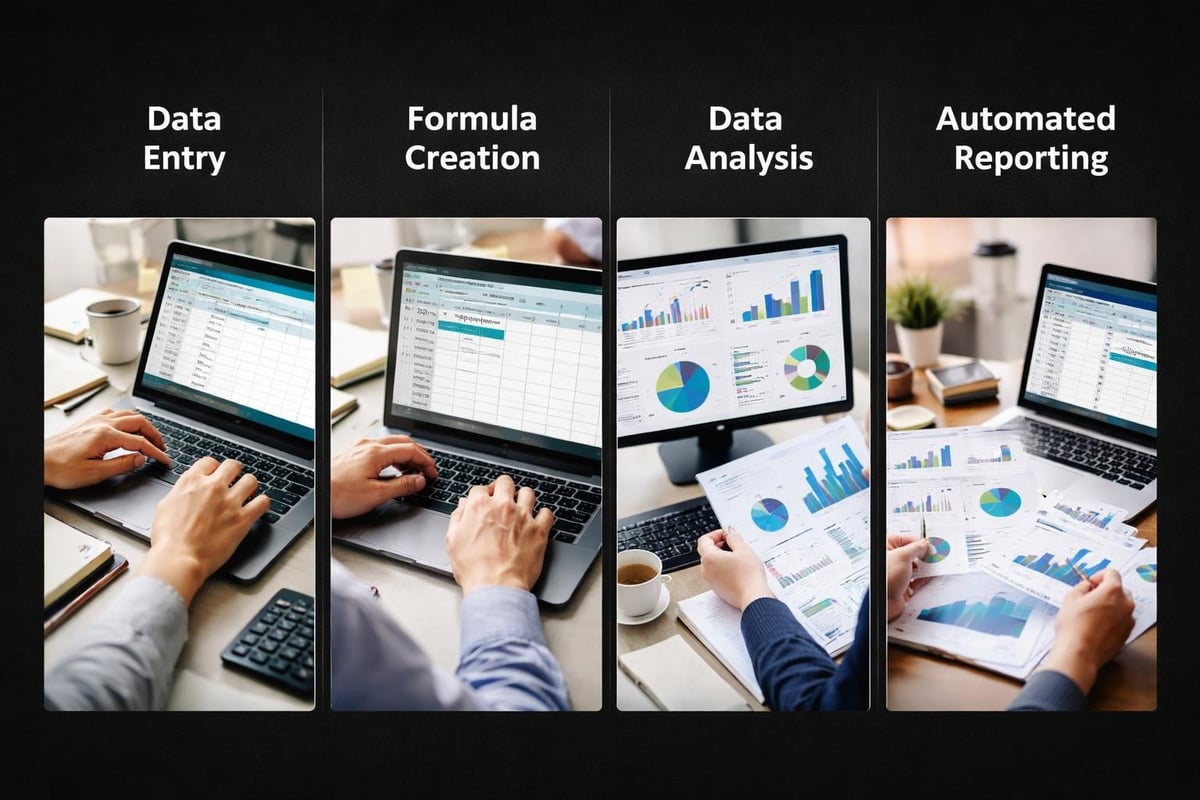 Excel skill progression diagram