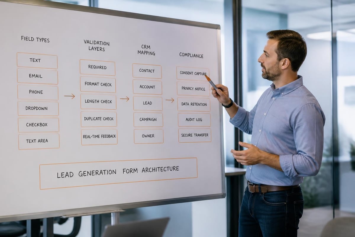 Lead Generation Form Examples That Convert in 2026 Lead form component structure