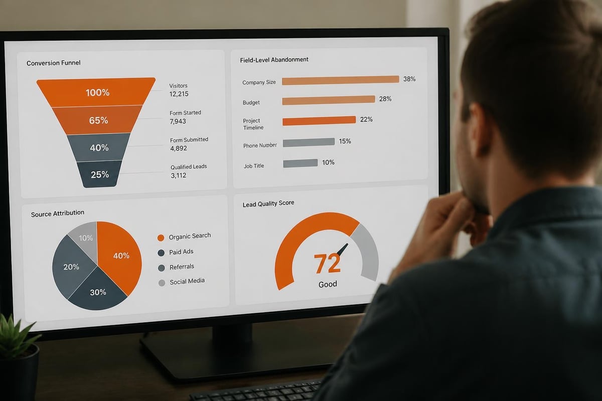 Lead Generation Form Examples That Convert in 2026 Form analytics dashboard