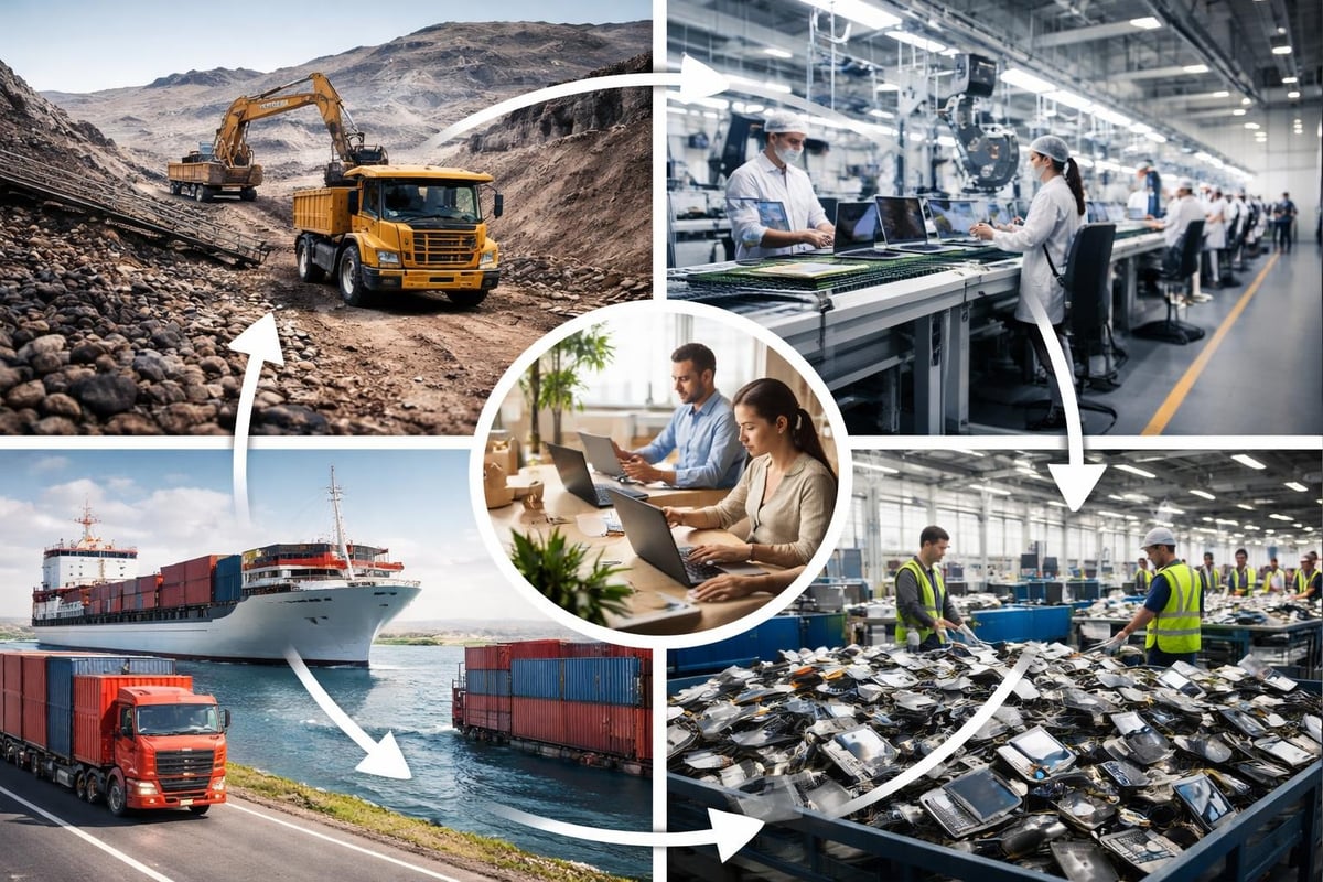 Cycle de vie environnemental du numérique