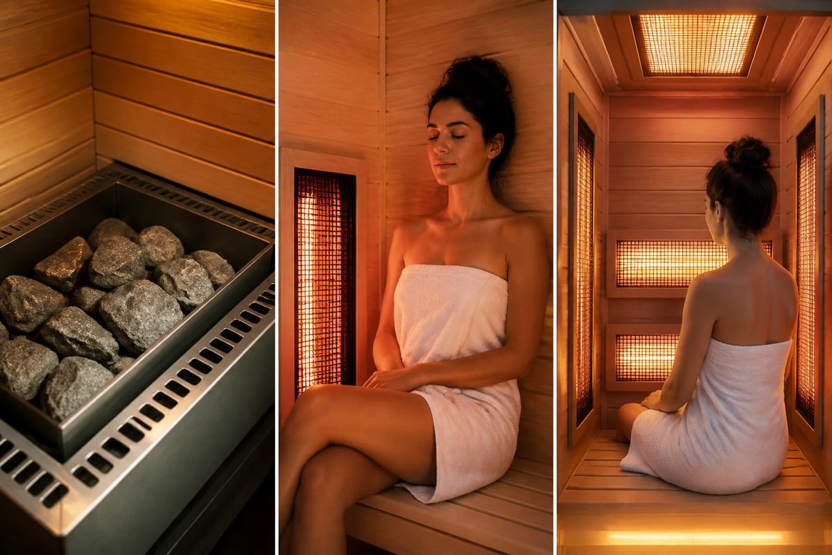 Sauna box heating systems comparison