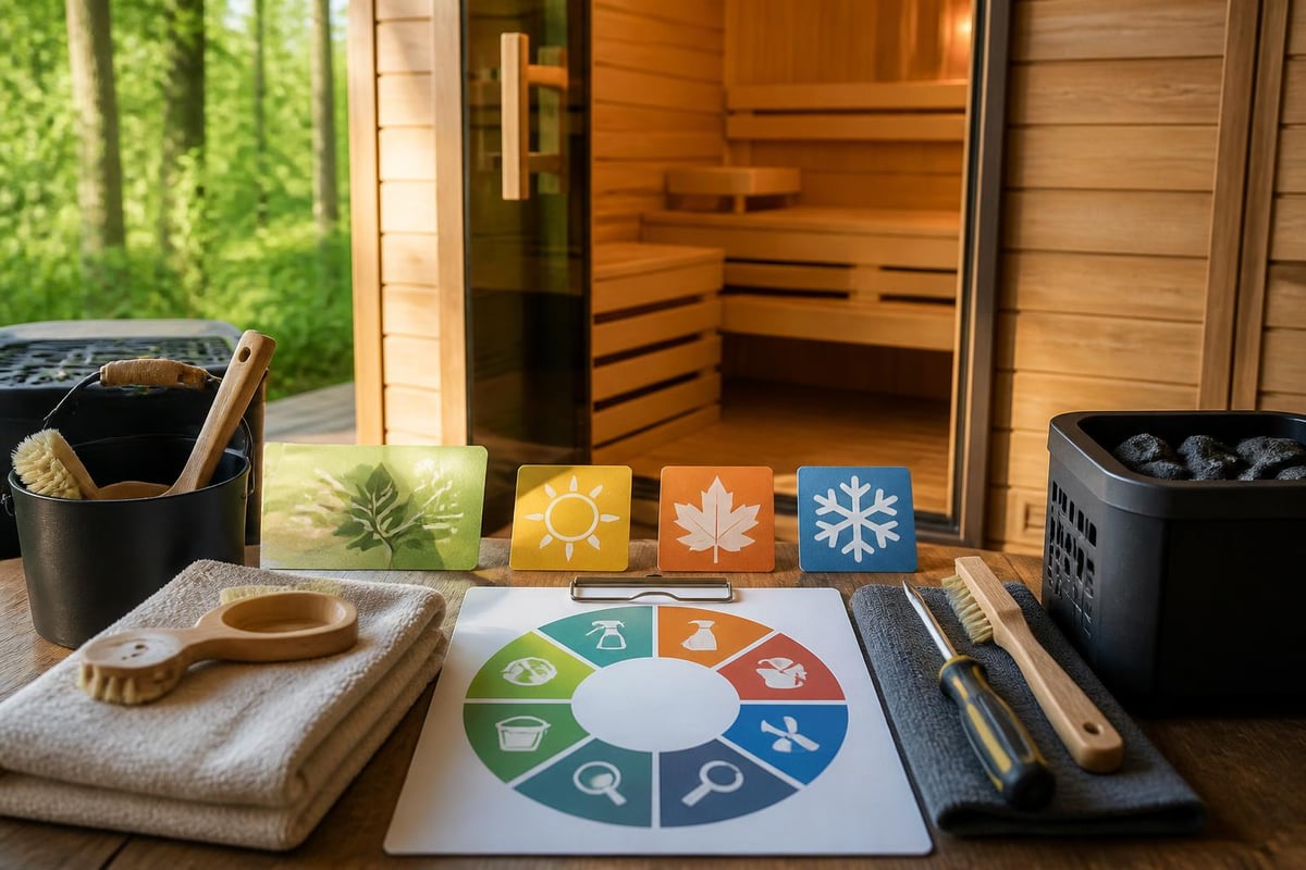 Sauna box maintenance schedule