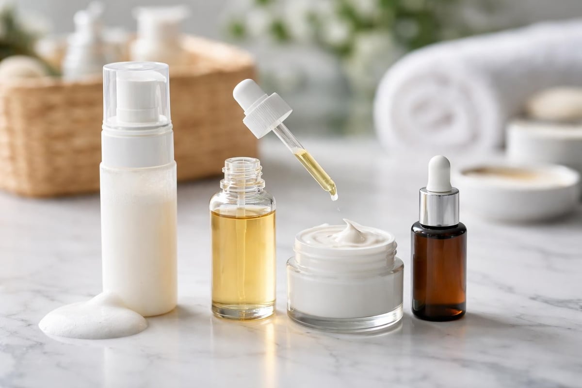 Skincare routine components