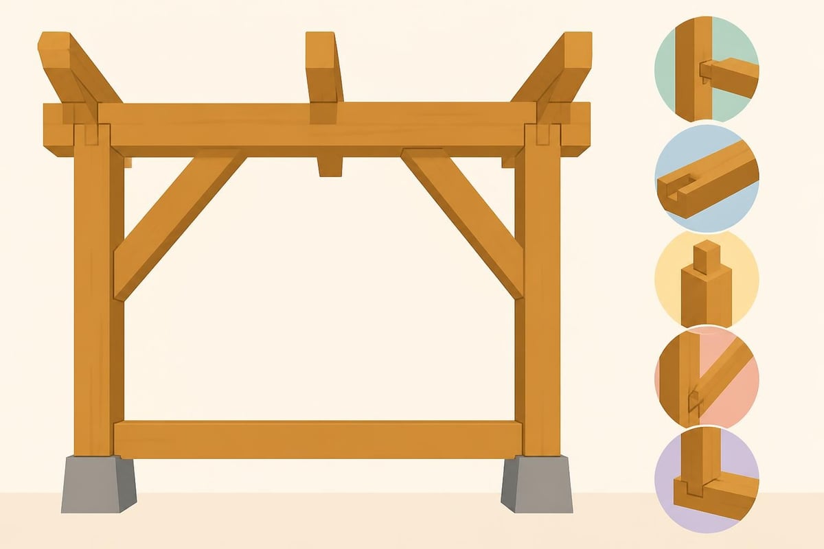 Timber frame structural components
