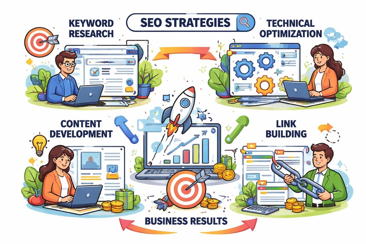 SEO strategy components