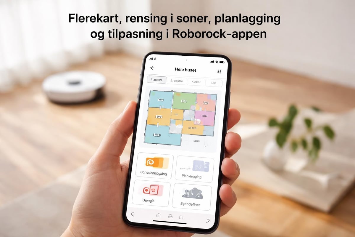Roborock app-funksjoner