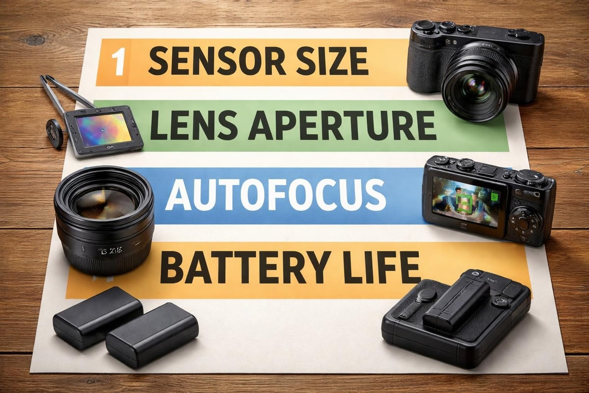 Critical compact camera specifications