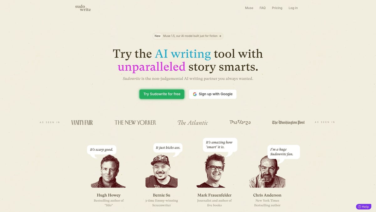 Top 10 Best AI Tools for 2026: Must-Have Innovations - Sudowrite