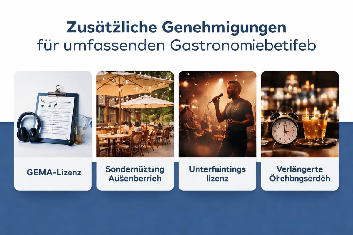 Zusatzgenehmigungen Gastronomie