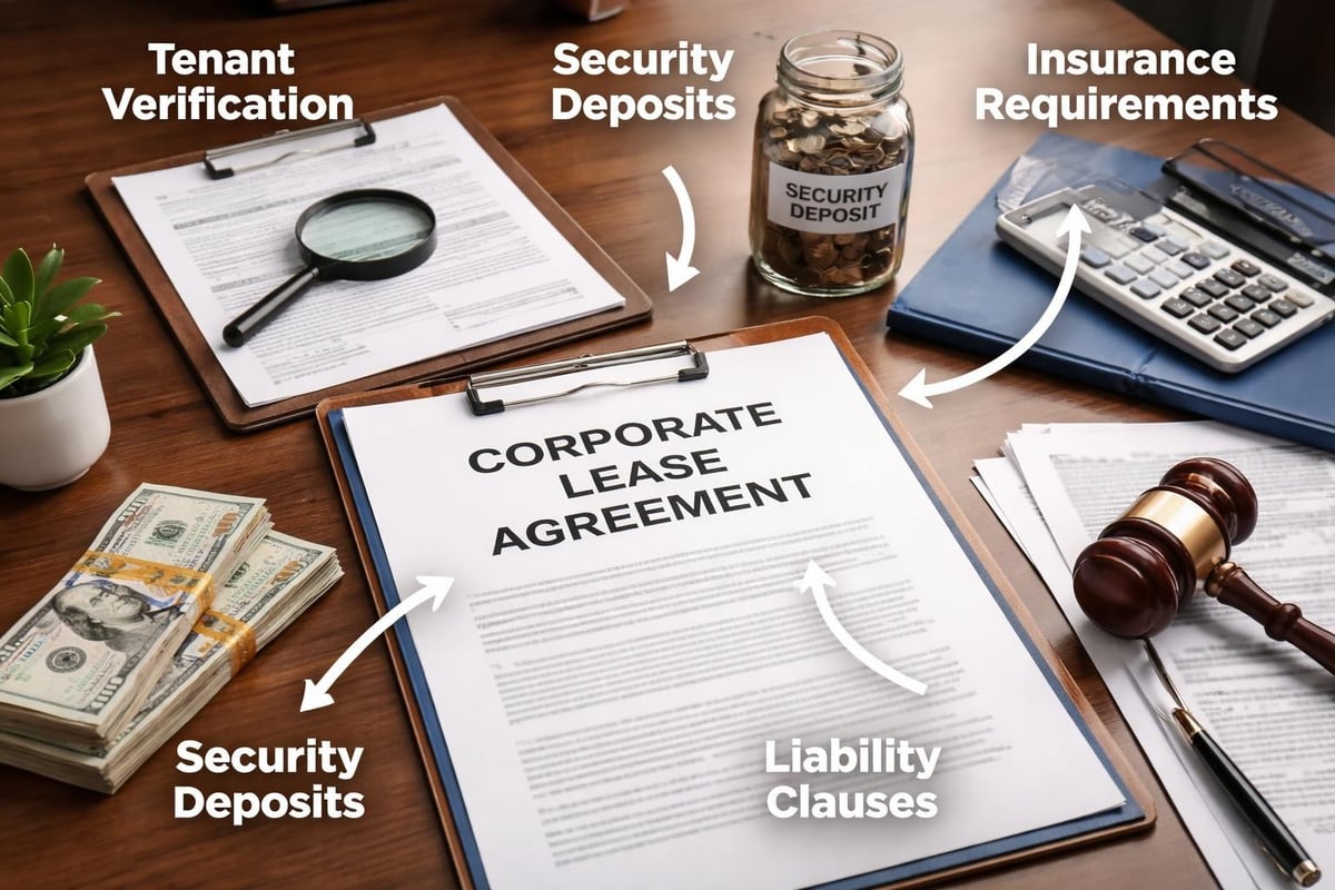 Corporate lease agreement components