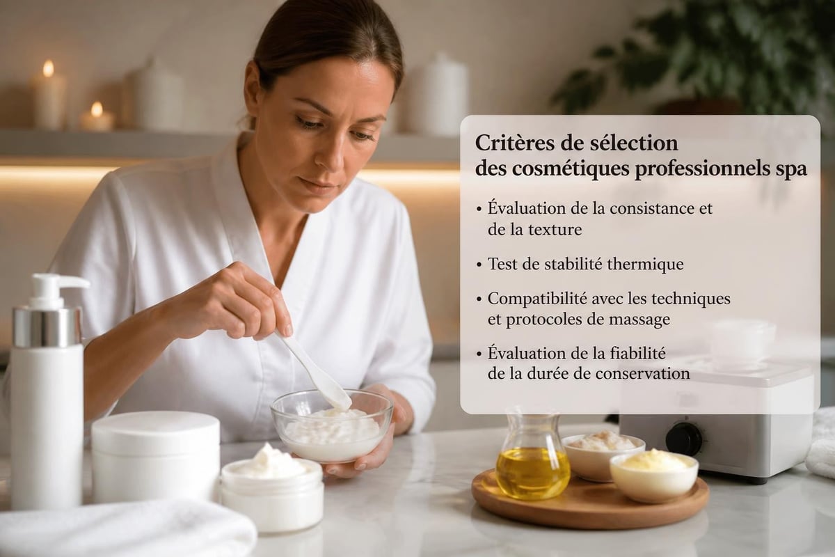 Critères de sélection cosmétique spa