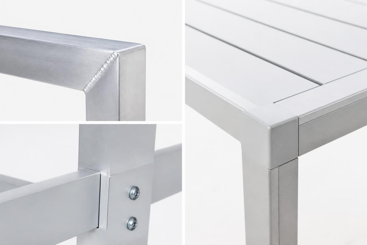 Aluminium furniture joinery techniques