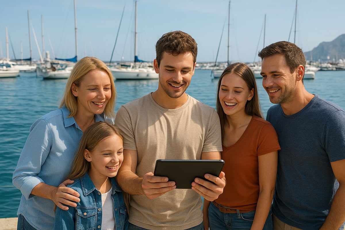 Motos de Agua Benidorm - article 0167f678 5e9c 4e2d 924 fotografia realista y de alta calidad de una famil 2 Cómo Reservar un Paseo en Barco en Benidorm: Guía Paso a Paso