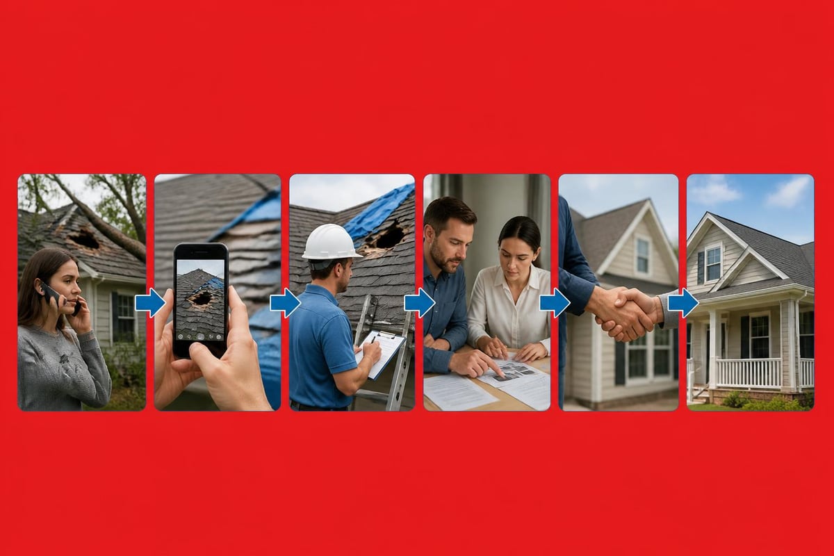 Insurance claim process for storm damage