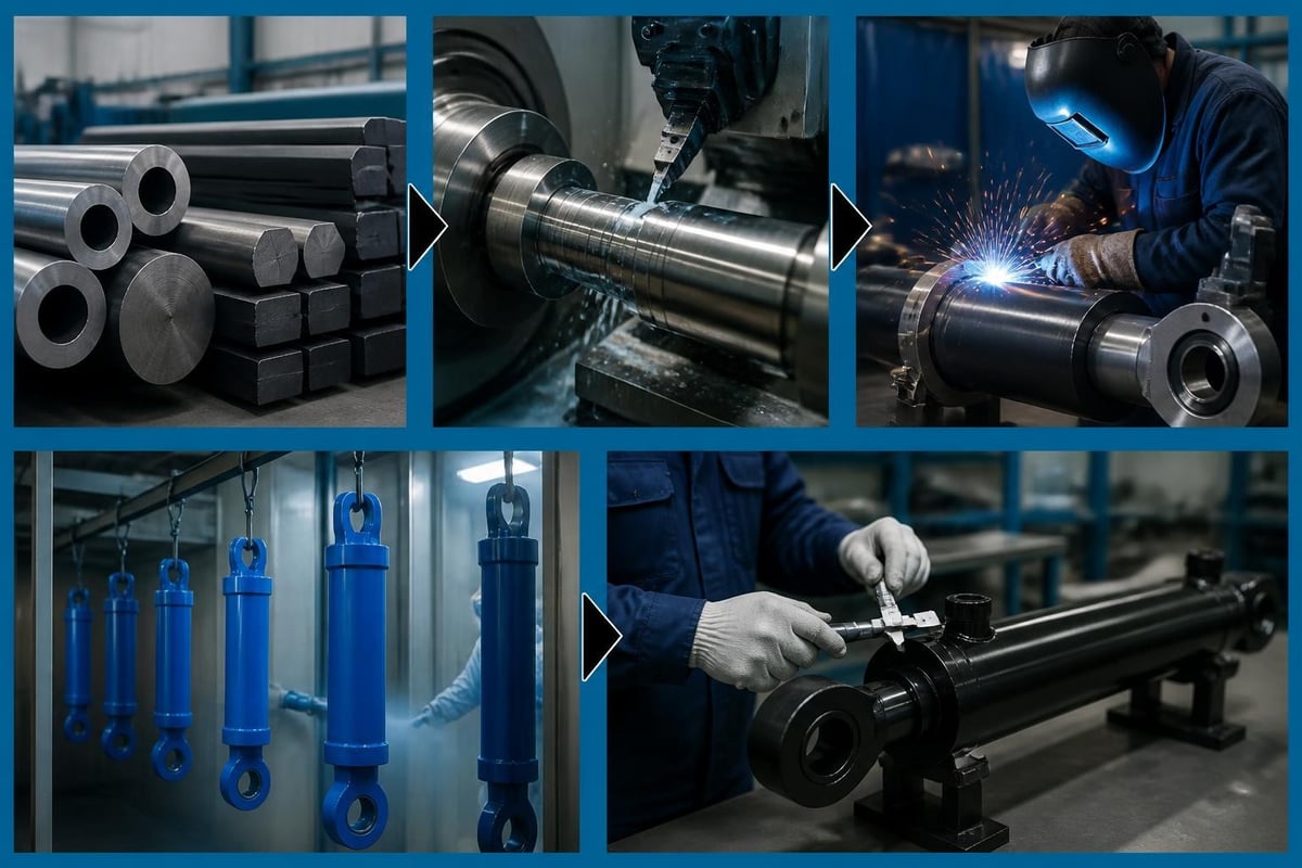 Hydraulic cylinder manufacturing process
