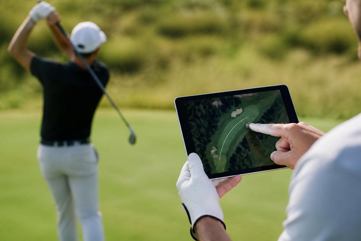Golf technology and training aids concept