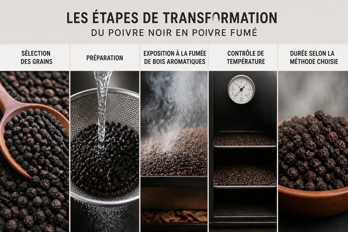 Processus de fumage du poivre